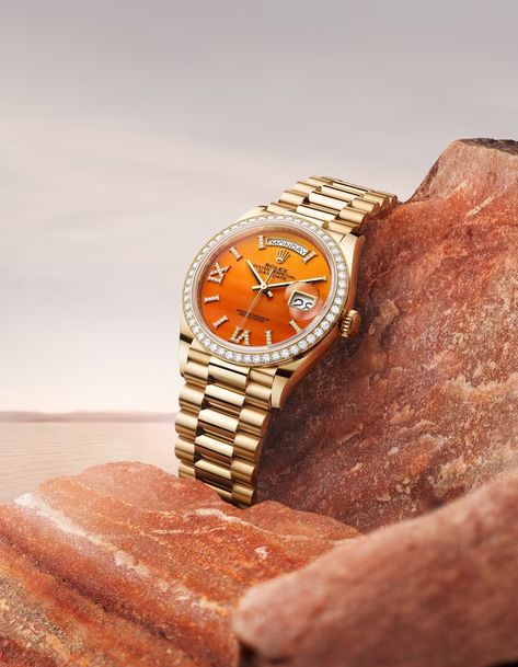 Jewel Tones and Diamonds: Rolex Updates the Day-Date 36 | WatchTime - USA's No.1 Watch Magazine Rolex Diamond, Swiss Luxury Watches, Model Shoes, New Rolex, Rolex Oyster Perpetual, Rolex Oyster, Rolex Day Date, Oyster Perpetual, Gold Case