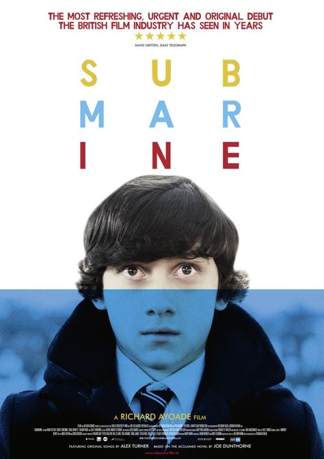 Best Indie Movies, Submarine 2010, Fury Movie, Submarine Movie, Craig Roberts, Indie Movie Posters, Richard Ayoade, Ben Stiller, Best Movie Posters