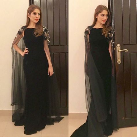 Neelam munir Neelum Munir, Neelam Munir, Black Gown, Fashion Attire, Party Wear Dresses, Pakistani Dresses, Fashion Addict, Elegant Fashion, Online Womens Clothing