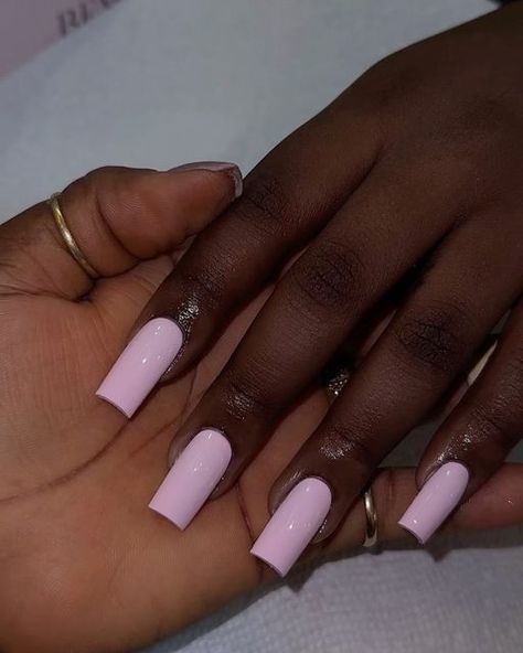 𝗡𝗲𝗡𝗲🇳🇬 𝗦𝗲𝗹𝗳 𝘁𝗮𝘂𝗴𝗵𝘁 𝗻𝗮𝗶𝗹 𝗮𝗿𝘁𝗶𝘀𝘁 on Instagram: "Beverly Hills is one of my best pastel pinks so far 🥹🌸" Nails One Color, Nail Designs Simple, Sophisticated Nails, Long Nail Designs, Long Nail, Polygel Nails, Self Taught, Glam Nails, Square Acrylic Nails