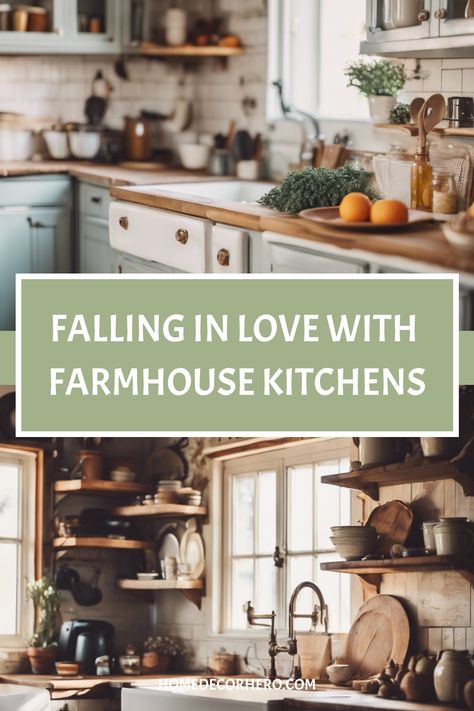 [object Object] Farmhouse Kitchen Design Ideas, Backsplash Options, Timeless Farmhouse, Bath Inspiration, Farmhouse Kitchens, Charming Farmhouse, Over Sink, Farmhouse Kitchen Design, Small Farmhouse