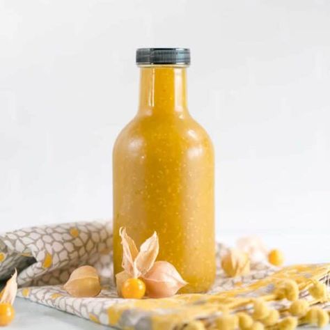 Ground Cherry Jalapeño Hot Sauce – Health Starts in the Kitchen Ground Cherry Recipes, Jalapeño Hot Sauce, Ground Cherries, Gooseberry Recipes, Ground Cherry, Chipotle Dressing, Honey Lime Dressing, Cape Gooseberry, Hot Pepper Jelly