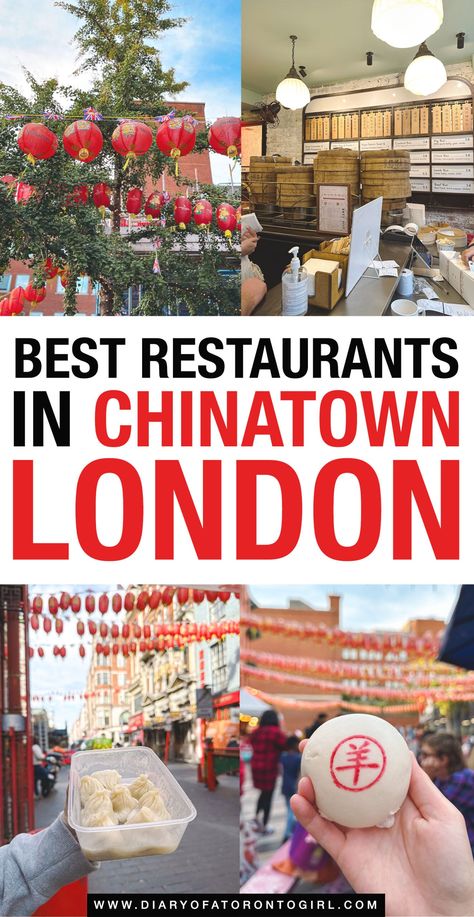 The best restaurants in Chinatown London to visit, whether you're looking for juicy dumplings or authentic Cantonese dim sum! London Chinatown Food, China Town London Food, Juicy Dumplings, China Town London, London Places To Eat, Gluten Free London, Chinatown London, London Cheap, London England Travel