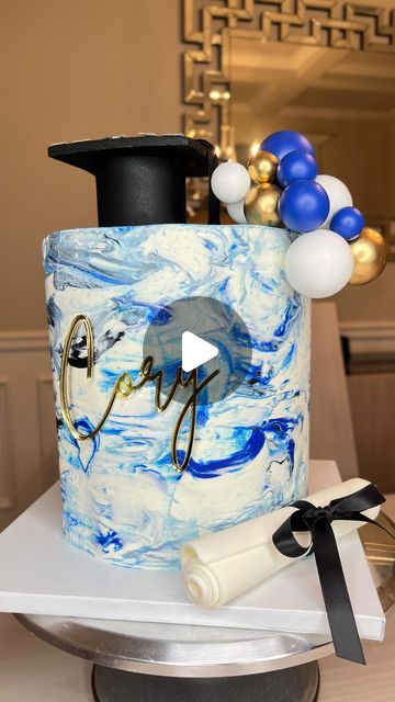 Marble Icing Cake Buttercream, Marble Design Cake, Shades Of Blue Birthday Cake, Marble Cake Decoration, Marble Cake Design, Marble Buttercream Cake, Marble Effect Cake, Best Buttercream Recipe, Marble Buttercream