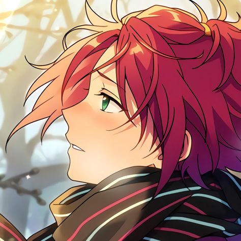 Mao Isara, Red Hair, Green, Red, Hair, Anime