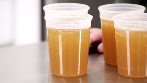 Have a batch of homemade stock on hand at all times with this easy recipe. Chicken Stock From Bones, Make Chicken Stock, Homemade Stock, Chicken Stock Recipe, Canning Food Preservation, Homemade Chicken Stock, Chicken Bones, Soup And Stew, Smoked Ham