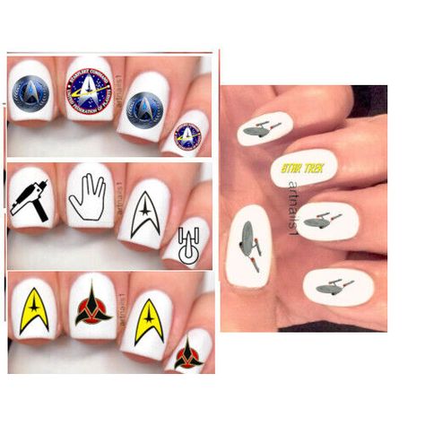 Star Trek Klingon Cosplay Gift SET Art Nail Decals 160-200 Waterslide Stickers Klingon Cosplay, Star Trek Nails, Star Trek Klingon, Nails Inspiration Classy, Red Space, Space Nails, Clear Nail, Nail Art Set, Clear Nail Polish