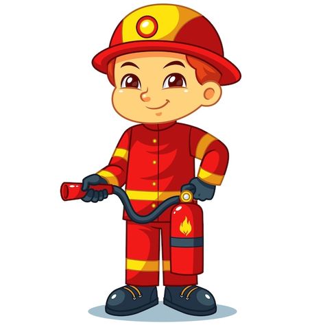 Verbs For Kids, Fire Vector, Community Helpers Preschool, Community Helper, Pahlawan Marvel, Community Helpers, Fire Fighter, Kids Clipart, Fire Station