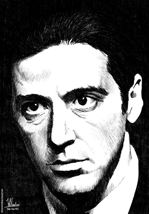 The Batman Robert Pattinson, Robert Pattinson Batman, Pattinson Batman, Batman Robert Pattinson, Godfather Tattoo, Ink Drawing Techniques, Face Art Drawing, Celebrity Artwork, Caricature Sketch