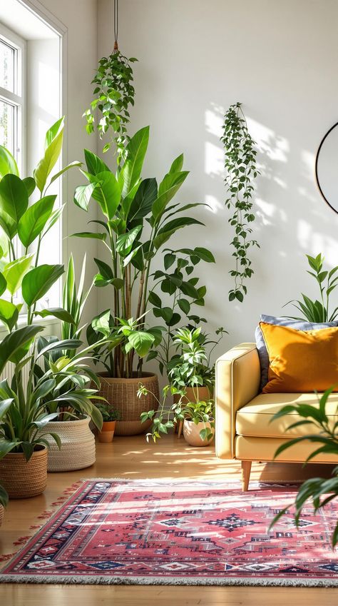 Scandi Boho Decor Scandinavian Plants, Scandi Boho Living Room, Scandi Boho Interior, Scandi Kids Room, Nordic Dining Room, Boho Entryway, Minimalist Spaces, Boho Decor Ideas, Connected To Nature