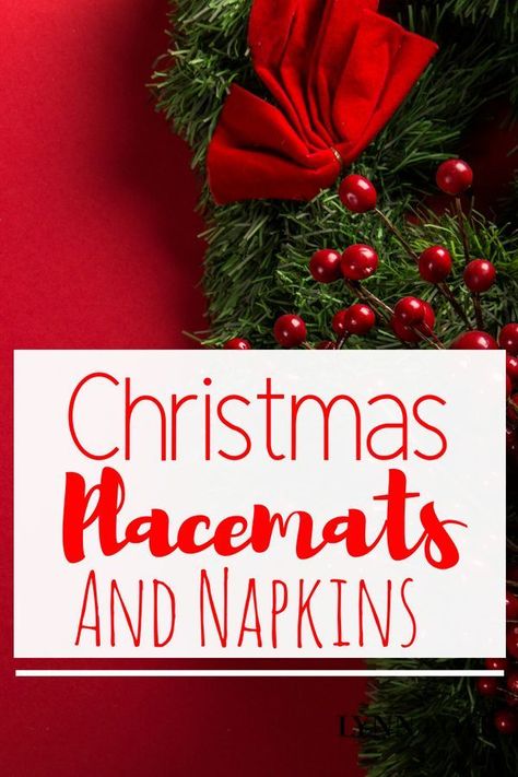 Christmas Placemats and Napkins. #christmas #christmasdecor #christmasplacematsandnapkins Diy Christmas Placemats, Napkins Christmas, Placemats And Napkins, Holiday Party Games, Christmas Placemats, Cheer Me Up, Christmas Cooking, Holiday Dinner, Decorating Blogs