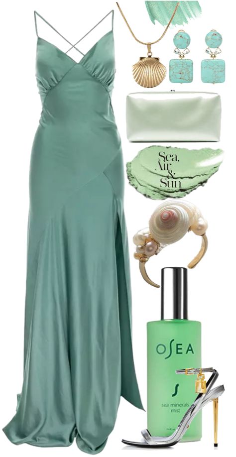 Ocean outfit ideas | #ocean #seafoamgreen #green #seafoam Sea Foam Outfit, Seafoam Green Outfit, Seafoam Outfit, Sea Green Outfit, Sea Green Dress, Seafoam Green Dress, Sea Vibe, Warm Spring Outfits, Green Outfits For Women