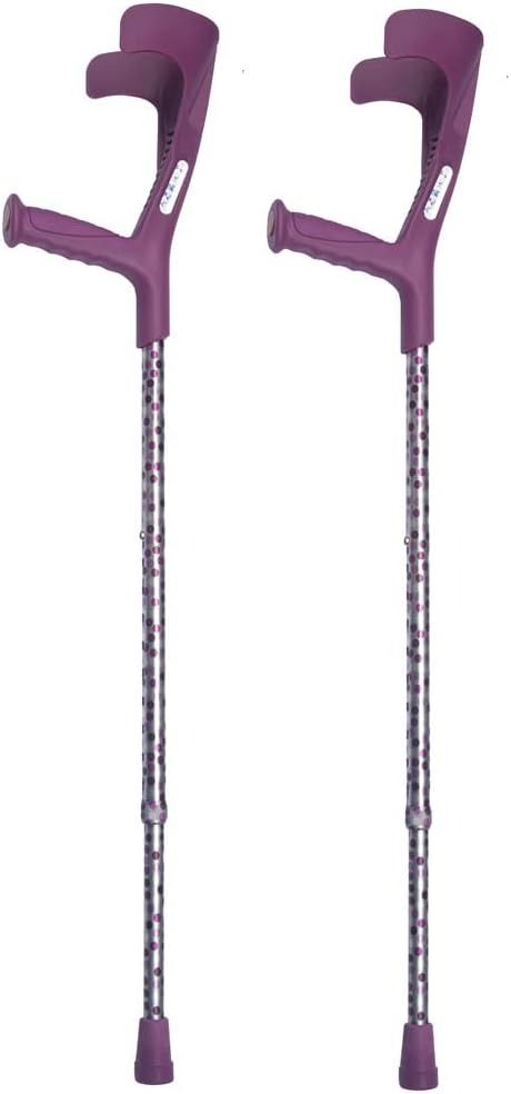 Amazon.com: Switch Stickes Euro Style Crutches, Adjustable Forearm Crutches for Adults, Arm Crutches for Walking, Purple Windsor, 1 Pair : Health & Household Arm Crutches, Forearm Crutches, Crutches, Arm Cuff, Euro Style, Girly Outfits, Windsor, Walking, Purple