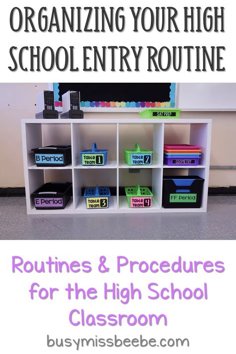 My High School Classroom Procedures - Busy Miss Beebe Classroom Management High School, Routines And Procedures, Classroom Routines And Procedures, Classroom Assessment, High School Math Classroom, High School Science Teacher, High School Chemistry, Classroom Procedures, Classroom Routines