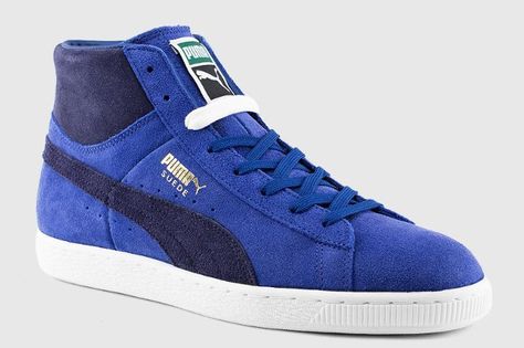 puma-mens-suede-classic-mid Puma Suede, Top Five, Puma Mens, Wedge Sneaker, Puma Sneaker, All Time, The Top, Germany, Models