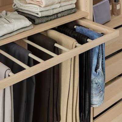 Small Walk In Wardrobe, Dressing Pax, Ikea Komplement, Armoire Pax, Trouser Hangers, Pants Rack, Pax Wardrobe, Armoires & Wardrobes, Wardrobe Room