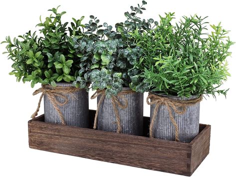 Kitchen Greenery, Rosemary Plants, Plants Arrangement, Farmhouse Table Centerpiece, Faux Boxwood, Farmhouse Table Centerpieces, Rosemary Plant, Greenery Arrangements, Farmhouse Centerpiece