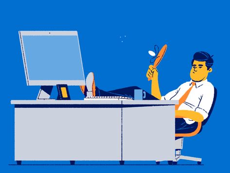 Paddle bat office computer desk job desk cel animation motion graphics character paddlebat motion gif animation gif Office Animation, Job Desk, Work Animation, Bat Vector, Cel Animation, Animation Drawing Sketches, Loop Animation, Desk Job, Icon Gif