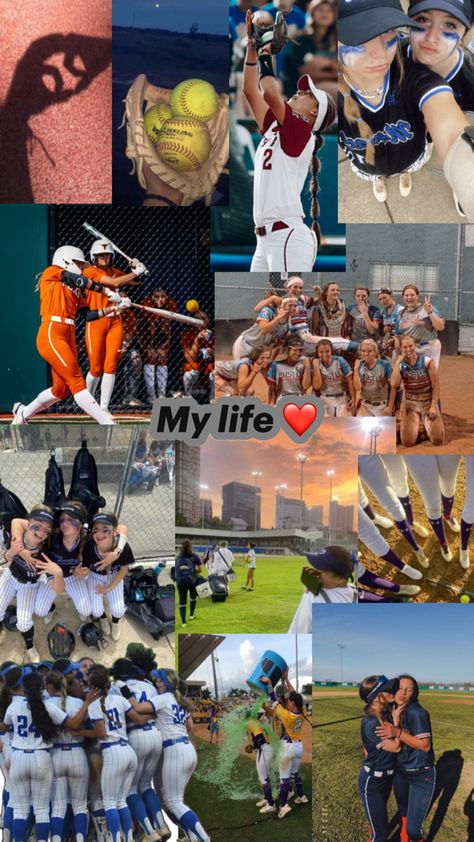 Softball Besties, Softball Aesthetic Pictures, Softball Tiktoks, Softball Pictures Poses, Softball Aesthetic, Softball Pics, Softball Photos, Softball Funny, Cute Sporty Hairstyles