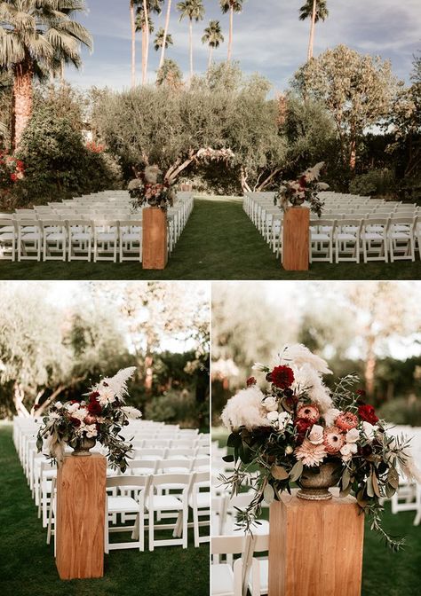 Wedding Entrance Outdoor Ceremony, Ceremony Flowers Aisle Entrance, Wedding Aisle Pedestal, Flower Stands For Wedding Ceremony, Elegant Outdoor Wedding Ceremony Aisle Decorations, Flower Tower Wedding, Outdoor Wedding Aisle Decor, Wedding Aisle Markers, Beautiful Wedding Aisle