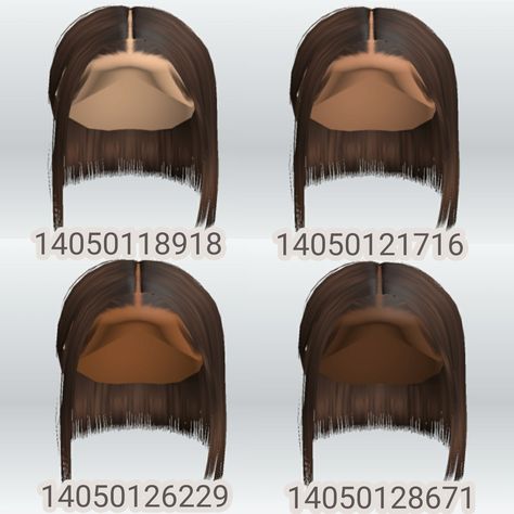 Roblox Hair Codes, Brown Hair Roblox Id, Brown Hair Roblox, Roblox Hair, Hair Codes, Roblox Image Ids, Adorable Homes Game, Black Hair Roblox, Short Brown Hair