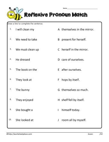 Reflexive Pronoun Match Reflexive Pronouns Activities, Reflexive Pronouns Worksheet, Reflexive Pronouns, Punctuation Worksheets, Nouns Worksheet, Verb Worksheets, Grammar Skills, Grammar Worksheets, Parts Of Speech