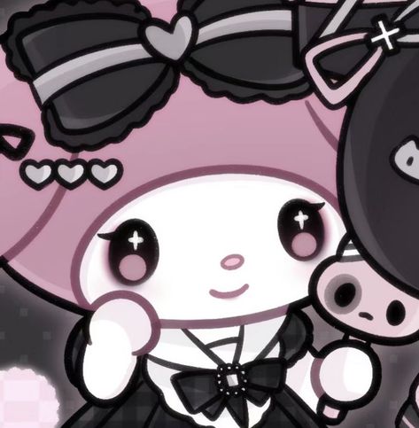 Dark Kawaii, Hello Kitty Themes, Jirai Kei, Melody Hello Kitty, 17 Kpop, Iphone Wallpaper Kawaii, Cute Kawaii Animals, Hello Kitty Backgrounds, Hello Kitty Drawing