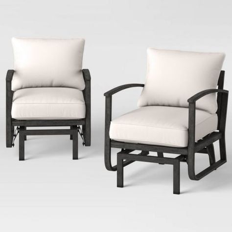 Get these Threshold Ryegate Patio Glider Club Chairs (2-Pack) for only $250 (reg. $500) at Target. You save 50% off the retail price for these patio club chairs. Plus, this item ships free. We could not find these chairs online for less. The Threshold Ryegate Patio Chairs feature a steel frame, gray weathered teak finish, […] The post Threshold Ryegate Patio Glider Club Chairs (2-Pack) first appeared on Frugal Buzz. Outdoor Glider Chair, Outdoor Glider, Hammock Stands, Weathered Teak, Patio Glider, Porch Swings, Outdoor Patio Chairs, Balcony Furniture, Glider Chair