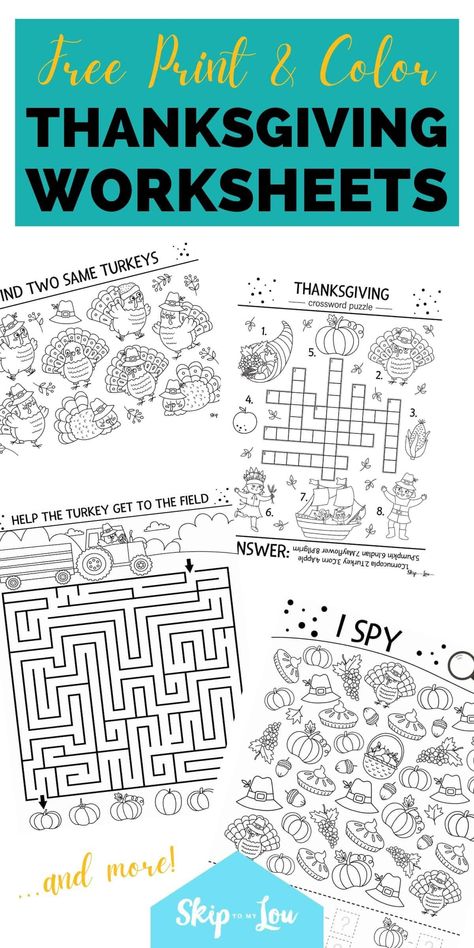 Thanksgiving worksheets keep kids occupied during the big meal and prevent boredom. Print as many as you like! Thanksgiving Math Activities 4th Grade, Thanksgiving Kids Printables Free, History Of Thanksgiving For Kids, Thanksgiving Worksheets Middle School, Thanksgiving Worksheets 1st Grade, Thanksgiving Worksheets 4th Grade, Thanksgiving Activity Sheets For Kids, Thanksgiving Mazes Free Printable, Thanksgiving Library Activities