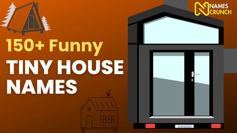 A delightful array of witty and clever names designed for tiny homes, encapsulating the charm and humor of compact living spaces. Funny Names For Your House On Life360, Funny Location Names, Shed To Tiny House Floor Plans 3 Bed, Funny Names For Girls, Name Memes Funny, Cottage Names, Tiny House Rentals, House Names, Creative Names