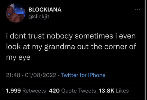 Twitter Quotes Trust Issues, No Trust Tweets, Trust No One Tweets, Real Tweets, Understanding Quotes, People Lie, No One Understands, I Have No One, Trust No One