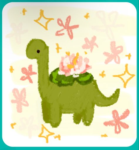 Dinosaur Art Aesthetic, Cute Dinosaur Drawing Doodles, Dinosaur Icons Aesthetic, Cute Dinosaur Illustration, Dinosaur Cute Drawing, Cute Dinosaur Doodle, Dinosaur Widget, Dinosaur Pfp, Cute Dinosaur Art