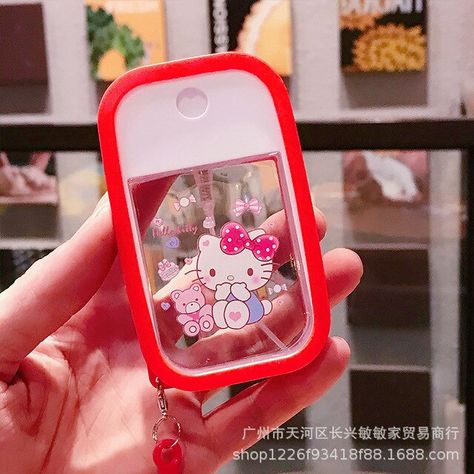 Alcohol Spray, Perfume Travel, Kawaii Bedroom, Sanrio Stuff, Ugly Cat, Kawaii Things, Mini Perfume, Perfume Packaging, Kawaii Sanrio