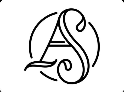 A S Initials Logo, A And S Tattoo Letter Design, As Initials Logo, S A Tattoo Letter Design, A And S Monogram, A S Tattoo Letter Design, S A Monogram, As Monogram Logo Design, Stylish Alphabets Letters Type Design