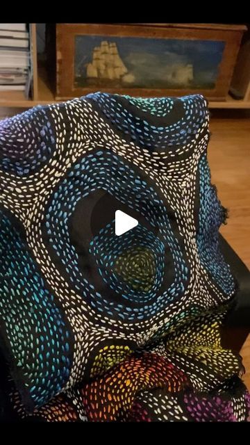 Judy Coates Perez on Instagram: "And that’s a wrap! This might be my most photogenic stitch project so far. It’s an infinity scarf made from black linen stitched with 6 strand embroidery floss. I love that it kind of looks like a snake wrapped around my neck 😆. Please follow the link in my profile to learn more about my online course on Mindful Stitching. #onlineclass #slowstitching #activemeditation #modernembroidery #mindfulstitching https://creative-alchemy.teachable.com/p/mindful-stitching" Judy Coates Perez, Slow Stitching Ideas Hand Embroidery, Mindful Stitching, Embroidery Floss Crafts, Boro Stitching, Textile Art Embroidery, Linen Stitch, Recycled Clothing, Sashiko Embroidery