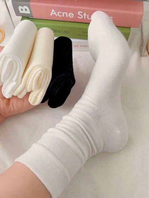 6pairs Women's Pile Of Stars Maternity Socks, 2pairs Black 2pairs White 2pairs Beige, Mid-calf Length, One Size Fits Most (us 5-10), Also Can Be Couple SocksI discovered amazing products on SHEIN.com, come check them out! Couple Socks, Women Crew Socks, Long Socks, Milky White, Ankle Socks, Amazing Products, Socks Women, Fashion Online Shop, Crew Socks