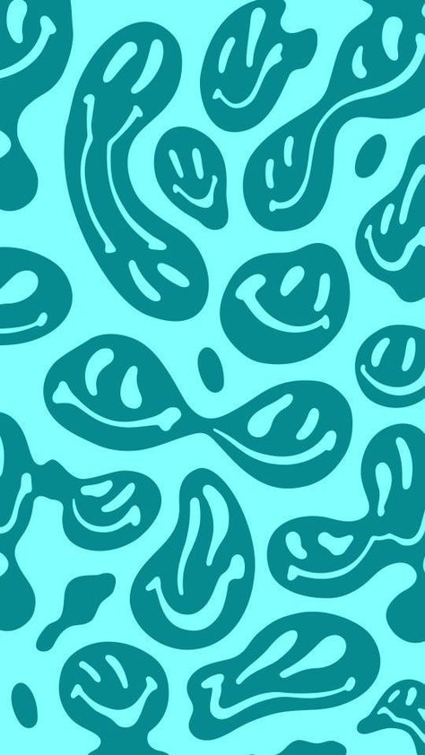 Teal Wallpaper Iphone, Iphone Wallpaper Preppy, Cow Print Wallpaper, Dark Cyan, Patterns Wallpaper, Cute Patterns, Iphone Wallpaper Pattern, Teal Wallpaper, Hippie Wallpaper