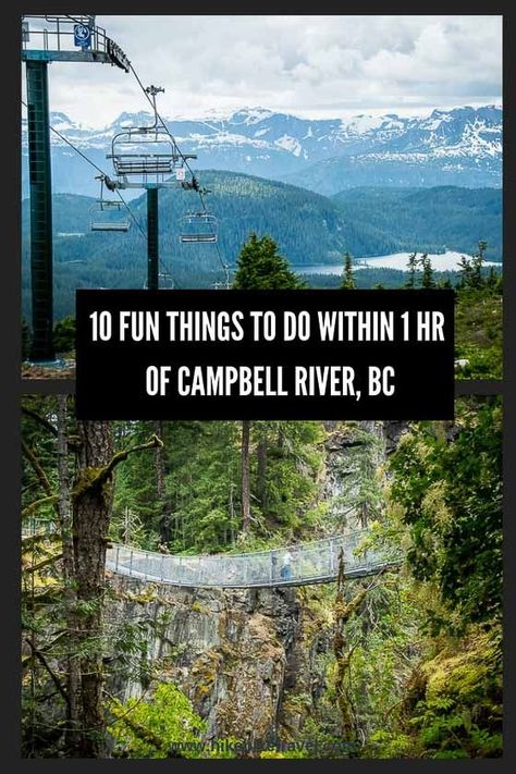 10 fun things to do within one hour of #CampbellRiver, BC #thingstodo #VancouverIsland #BC Comox Bc, Campbell River Vancouver Island, Travel Vancouver Island, Campbell River Bc, Travel Vancouver, Comox Valley, Canada Summer, Bike Travel, Vancouver Travel