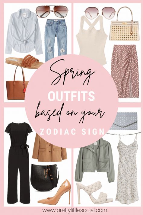 Spring outfits based on your zodiac sign. Spring outfits. Spring outfits 2021. Spring outfits casual. Spring outfits 2021 women. Size 8 Women Outfits Spring, Cute Casual Easter Outfits For Women, Outfit Inspired Spring, Casual Birthday Party Outfit Spring, Early Spring Outfits Aesthetic, Outfit Ideas Early Spring, First Day Of Spring Outfit, Outfits For Brunch Spring, Dinner Outfits Casual Spring