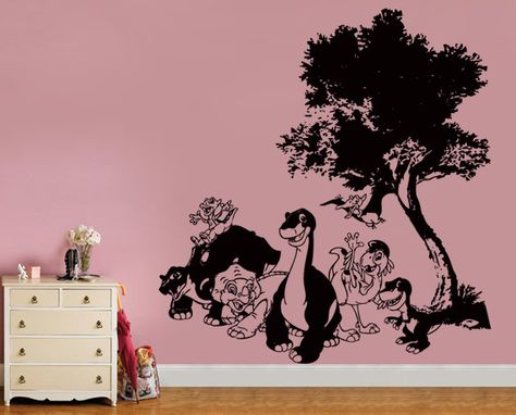 Land Before Time Nursery Theme, Land Before Time Nursery, Family Future, Dino Room, Interesting Tattoos, The Land Before Time, Bedroom Theme, Land Before Time, Wall Art Decal