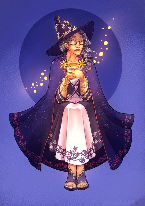 Tea Witch #43 - Jasmine, Anna Landin on ArtStation at https://www.artstation.com/artwork/1kEee Tea Witch, Sugar Skull Costume, Character Design Illustration, Types Of Magic, Vintage Halloween Costume, Jasmine Tea, Witch Design, Vintage Witch, Witch Books