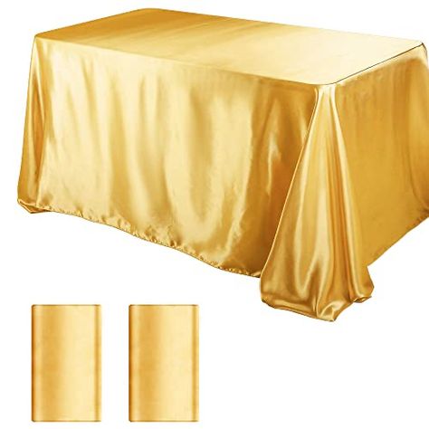 Gold Table Cloth, Satin Tablecloth, Dining Table Decoration, Pop Up Market, Fabric Table, Banquet Party, Rectangle Tablecloth, Wedding Banquet, Banquet Tables