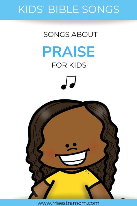 16 simple songs of praise. Praise Bible Songs for Kids. Simple lyrics set to easy, familiar tunes so kids can praise God in song. Sunday School Songs For Preschoolers, Christian Preschool Songs, Kids Praise Songs, Praise And Worship Songs Lyrics, Bible Songs For Kids, Action Songs, Simple Nursery, Bible Songs, Kids Poems