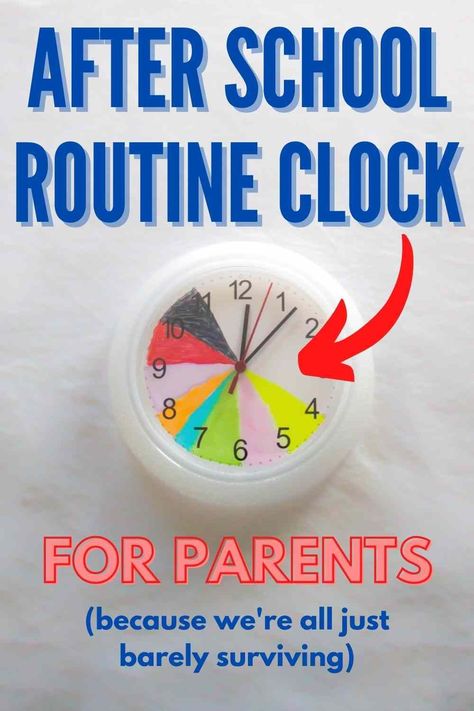 After School Schedule, Clock Diy, After School Routine, School Routine, Kid Friendly Crafts, Kids Schedule, Kids Bedtime, Clock For Kids, Organization Inspiration