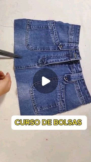 Diy Denim Purse, Diy Denim Bag, Denim Bag Tutorial, Diy Jeans Bag Tutorial, Diy Jean Bag, Diy Jeans Crafts, Diy Bags Jeans, Tas Denim, Mochila Jeans