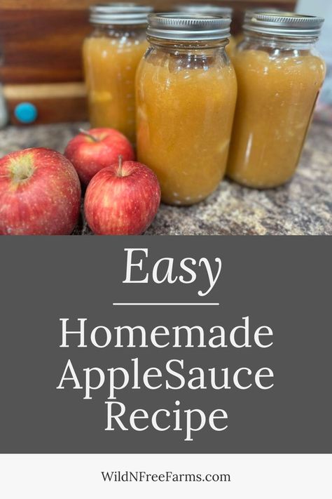 homemade applesauce Applesauce With Honey, Homemade Cinnamon Applesauce, Applesauce Recipes, Make Applesauce, Homemade Applesauce Recipes, Recipe With Honey, Cinnamon Applesauce, How To Make Applesauce, Applesauce Recipe