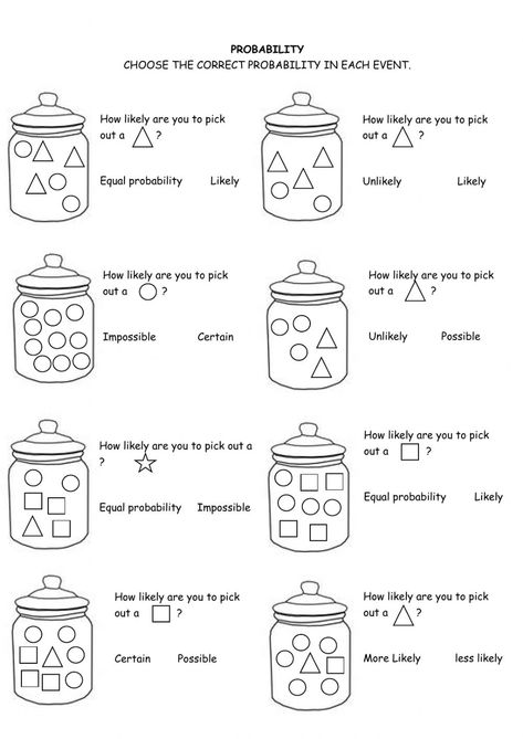 Probability Math Activities, Ged Worksheets, Math Probability, Probability Lessons, Probability Games, Probability Activities, Simple Probability, Probability Math, Ged Math