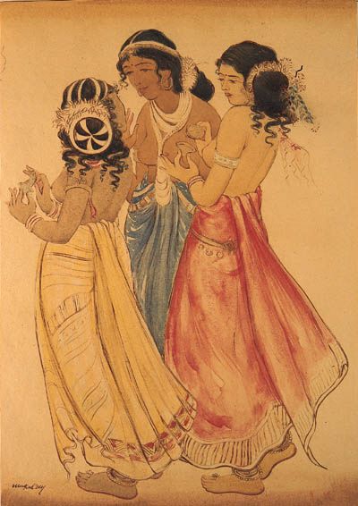 Indian Illustration, South Asian Art, Indian Art Gallery, Ancient Paintings, Indian Painting, Chic Art, Eastern Art, Ancient India, Indian Paintings