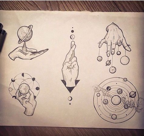 Top left - thigh piece reference Tato Henna, Kunst Tattoos, Creation Art, Hand Tattoo, Skin Art, Minimalist Tattoo, Future Tattoos, Tattoo Drawings, Body Art Tattoos