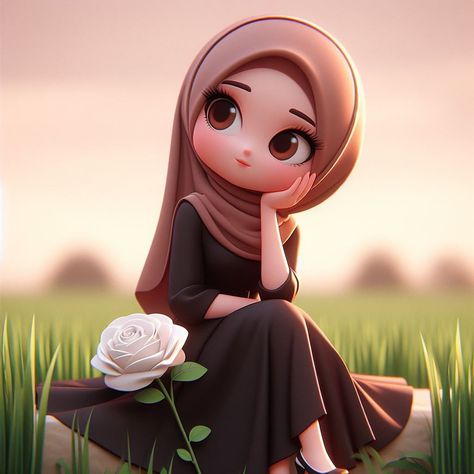 Kartun cute animasi 3d berhijab Muslimah Illustration, Girly Dp, Funny Emoticons, Disney Princess Fashion, Girl Drawing Sketches, Islamic Cartoon, Anime Muslim, Cartoon Photo, Hijab Cartoon